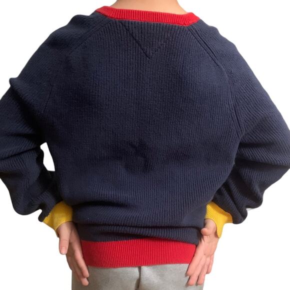 Tommy Hilfiger | FAIRISLE VARSITY | Kids Holiday Cotton Sweater - Picture 16 of 16